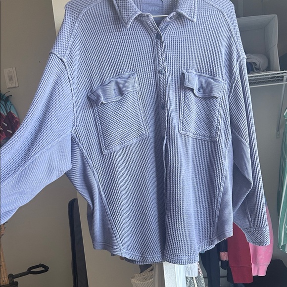 Aerie LumberJane Waffle Knit Shirt - Picture 3 of 4
